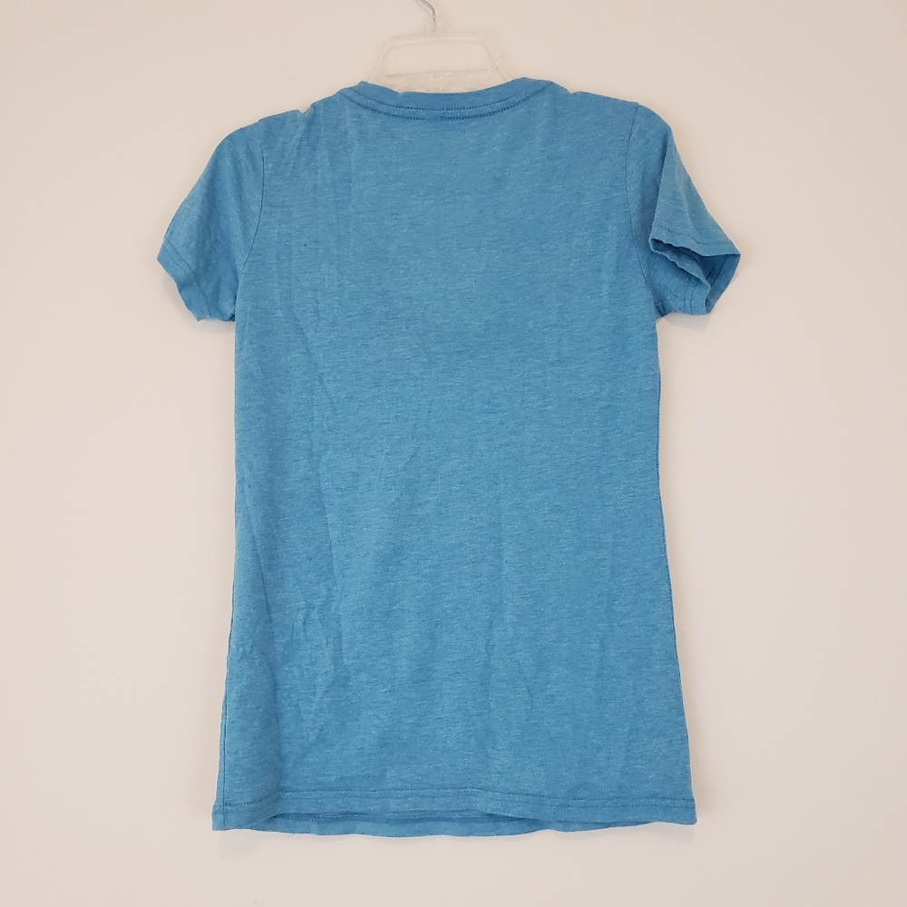 Walt Disney World V Neck T Shirt Blue Ladies Fitted Medium - Picture 5 of 5